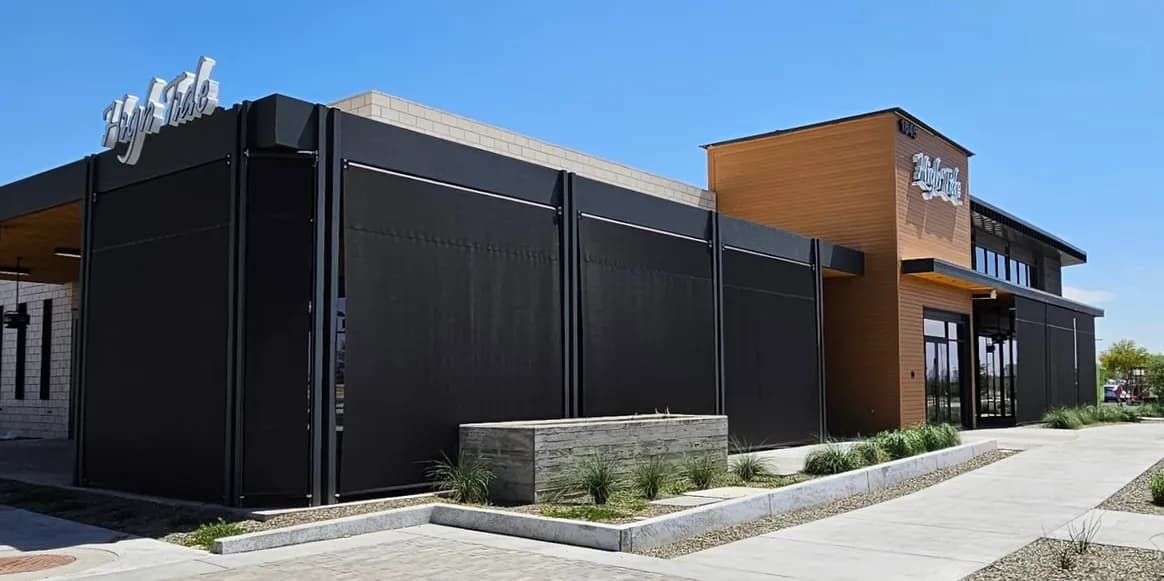 Commercial exterior shade installation support in Phoenix