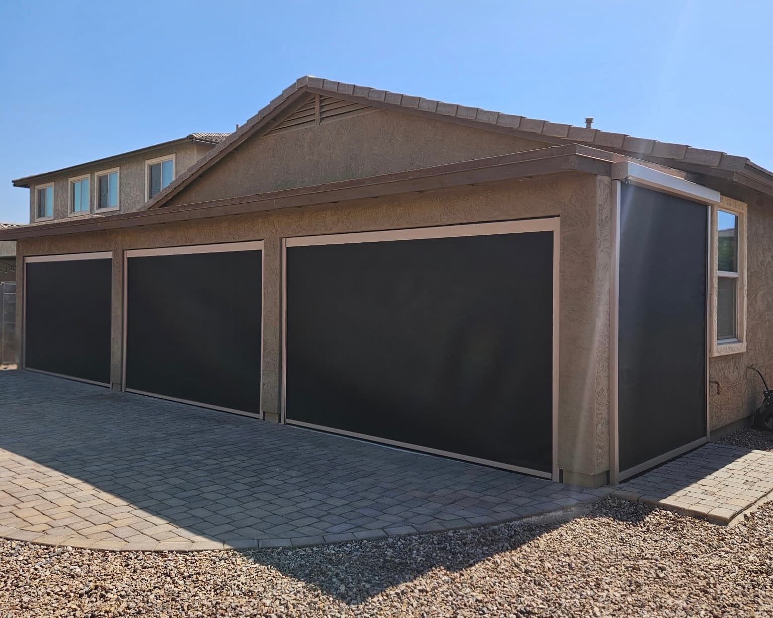 Custom exterior patio screens installed in Phoenix