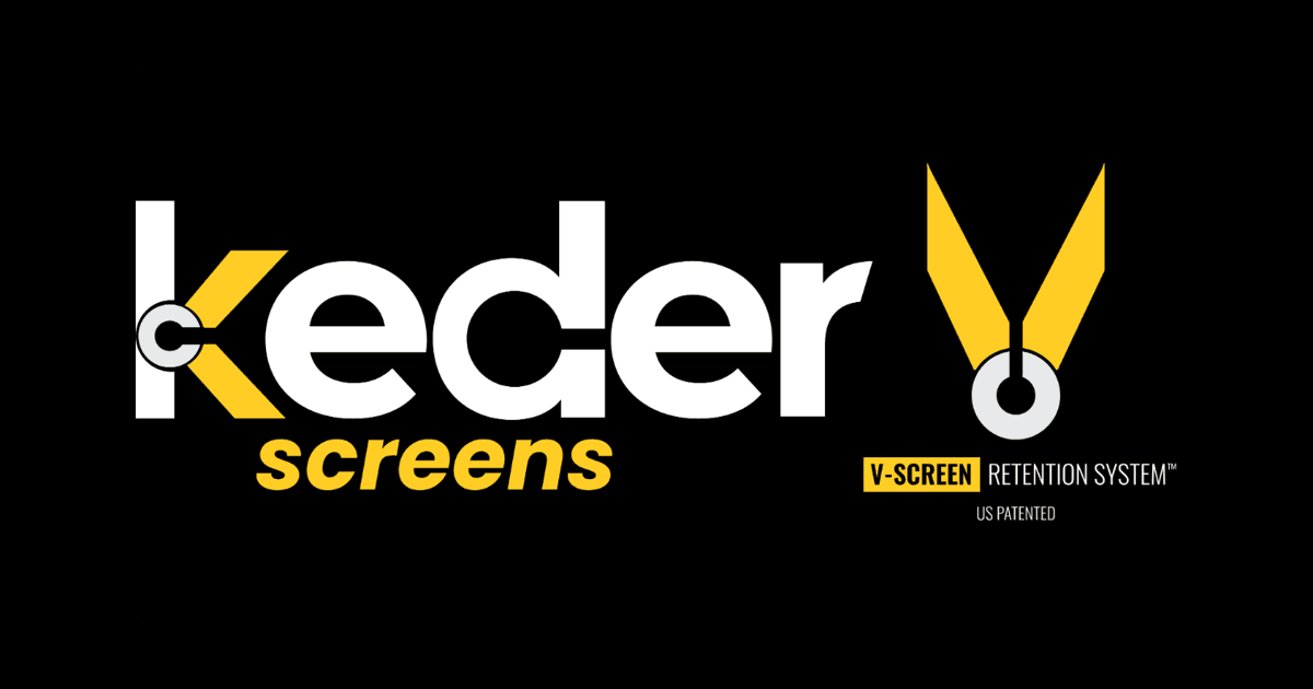 Keder Screens V-Screen retention system logo